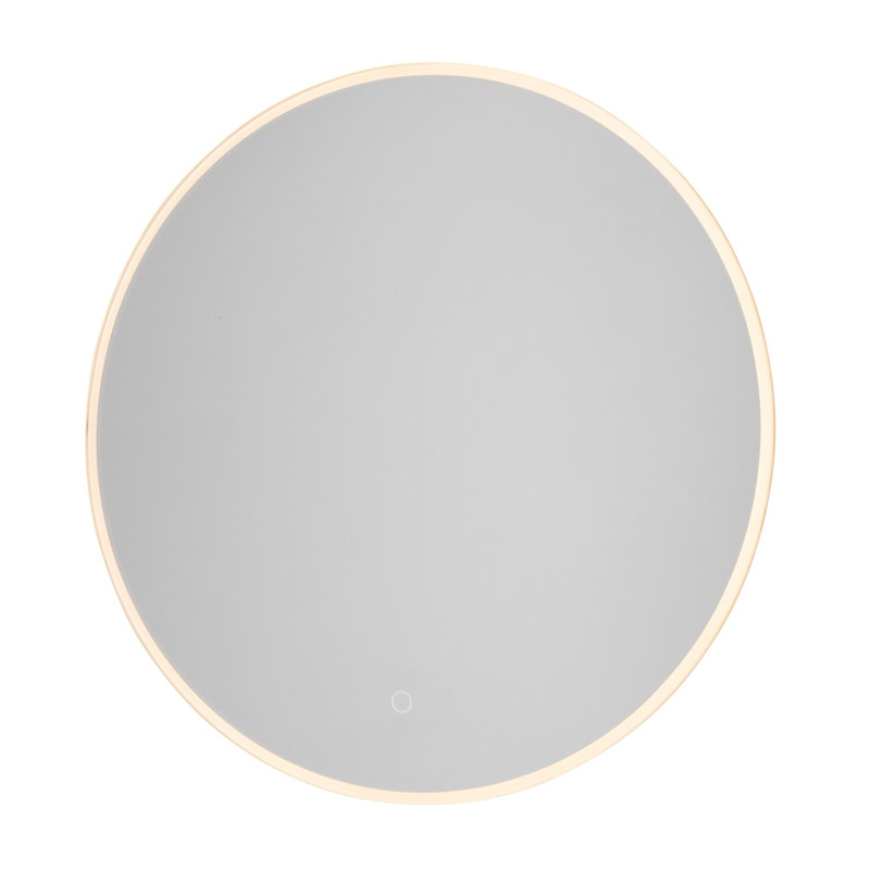 Miroir mural rond, 23,5 po x 13,5 po, Effet de halo