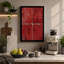 Four Red Fragments Industrial - Wrapped Canvas-1099550681-1099550671