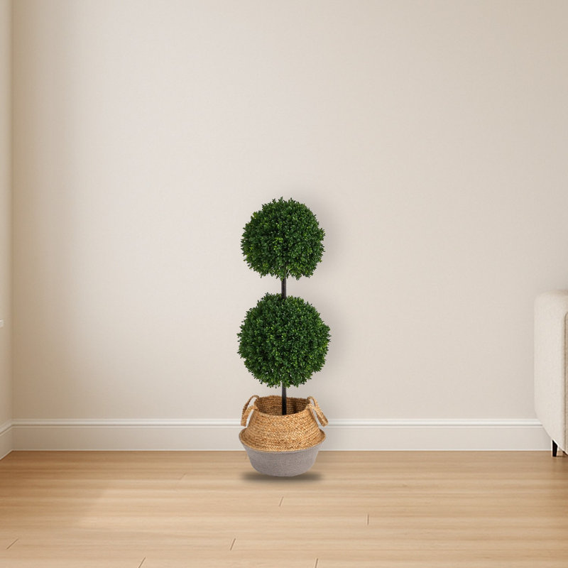 Boxwood Double Ball Topiary Artificial Tree