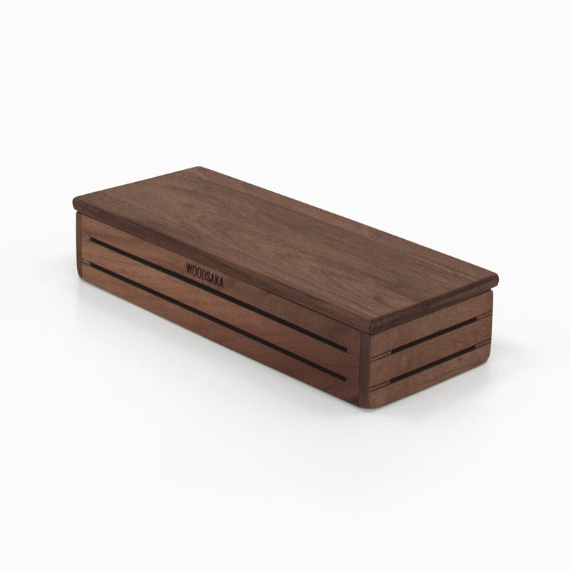 Wood Pen Holder, Walnut