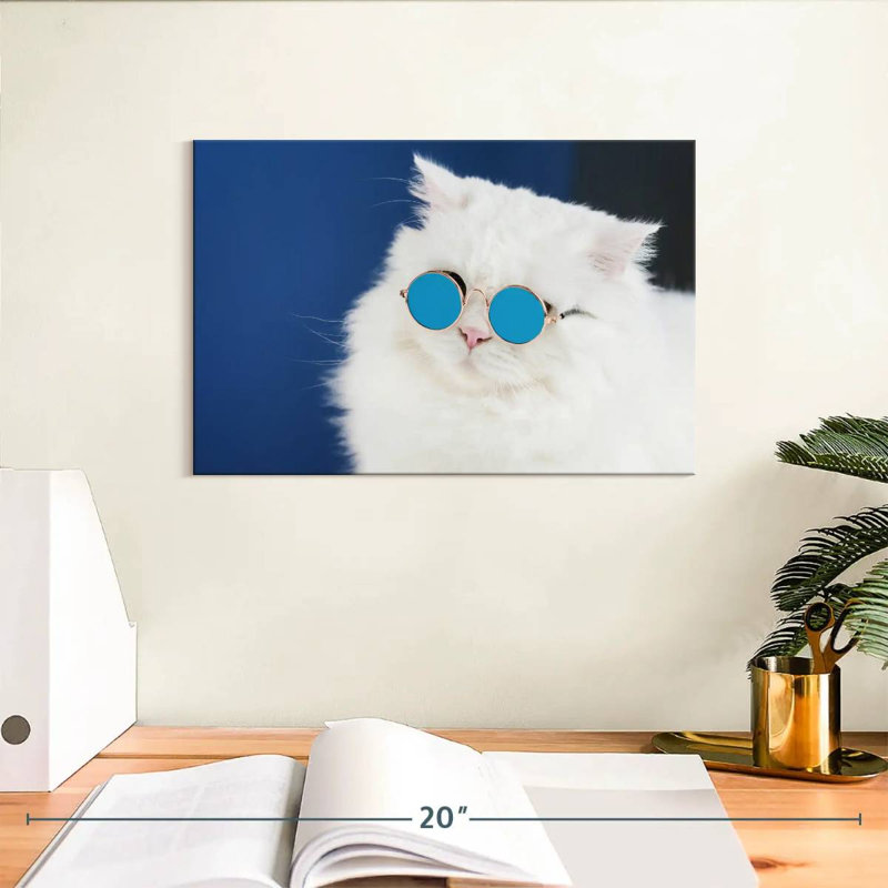 Brampt Cat Glasses, 8" H x 12" W