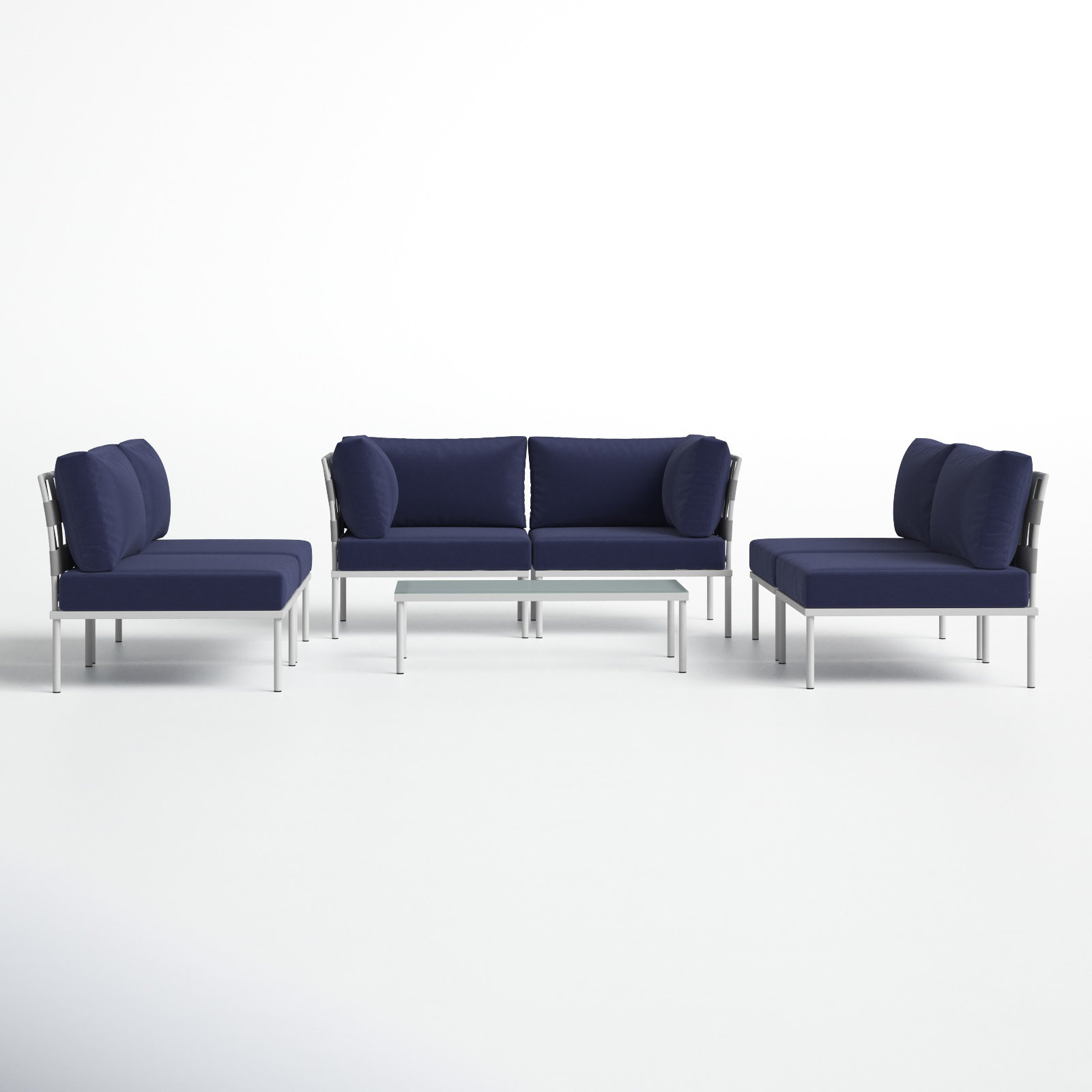 Harmony 6-Person Patio Seating Group, Navy