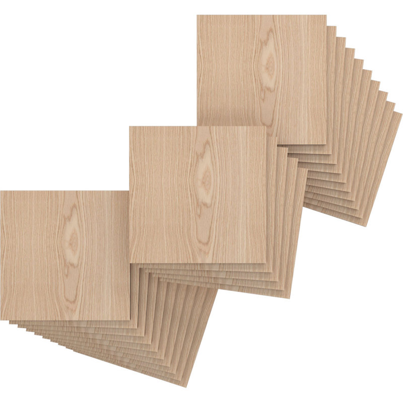 Planches en bois, H 7,75 po x l 7,75 po x P 0,25 po, Chêne