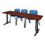 Cain T-Base Training Seminar Table & 3 M Stack Chairs-32520359-32520365