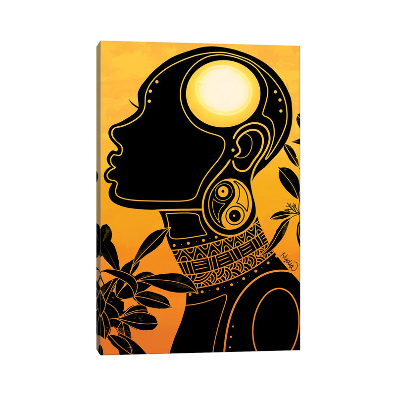 Energy by Colored Afros Art - Wrapped Canvas Print, 20.32 cm H x 30.48 cm W