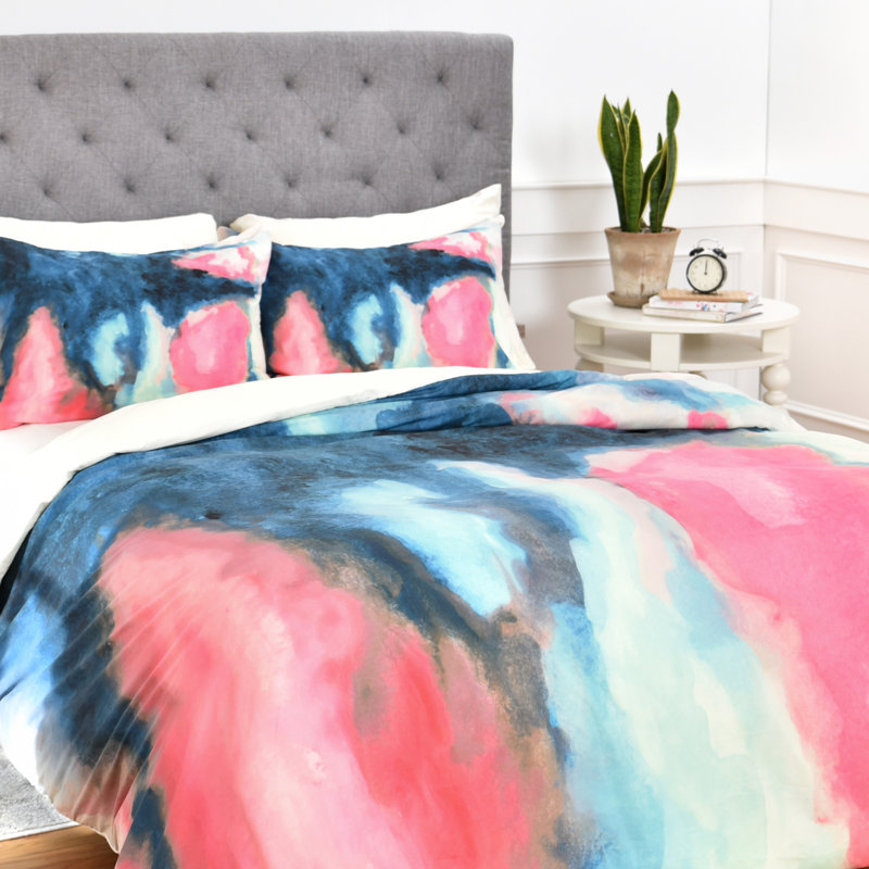 Jacqueline Maldonado Polyester Abstract Duvet Cover, Twin/Twin XL Duvet Cover + 1 Standard Sham