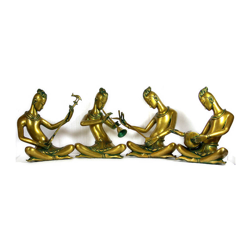 Groupe de musiciens (ensemble de quatre sculptures)