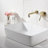 Wall Mount Bathroom Vanity Sink Faucet with Pop-Up Drainer-115745107