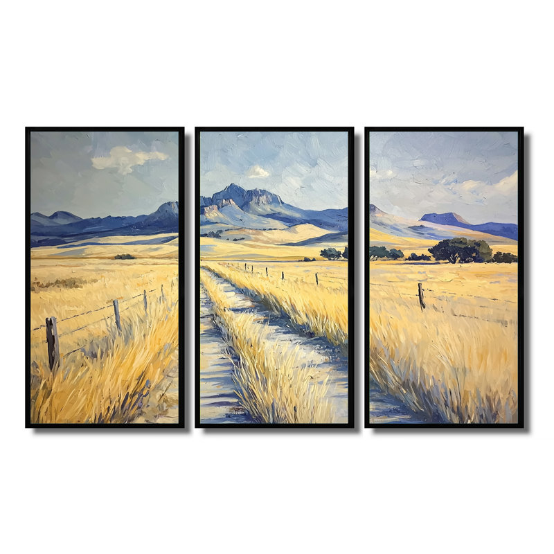 Davis, Texas, Texas, ensemble d'art mural, Black, Reproduction avec cadre flottant, 28" H x 36" W