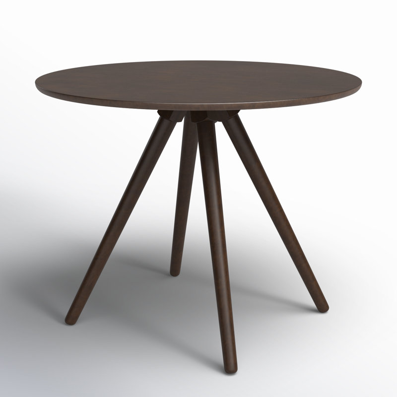 Table de salle à manger en bois d'hévéa massif 39,5 po Raminez