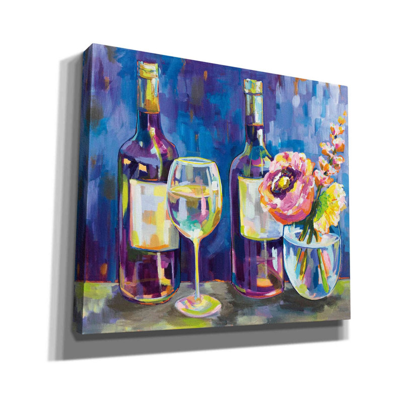 "Floral Party" par Jeanette Vertentes, art mural sur toile, H 26 po x l 30 po x P 1,5 po
