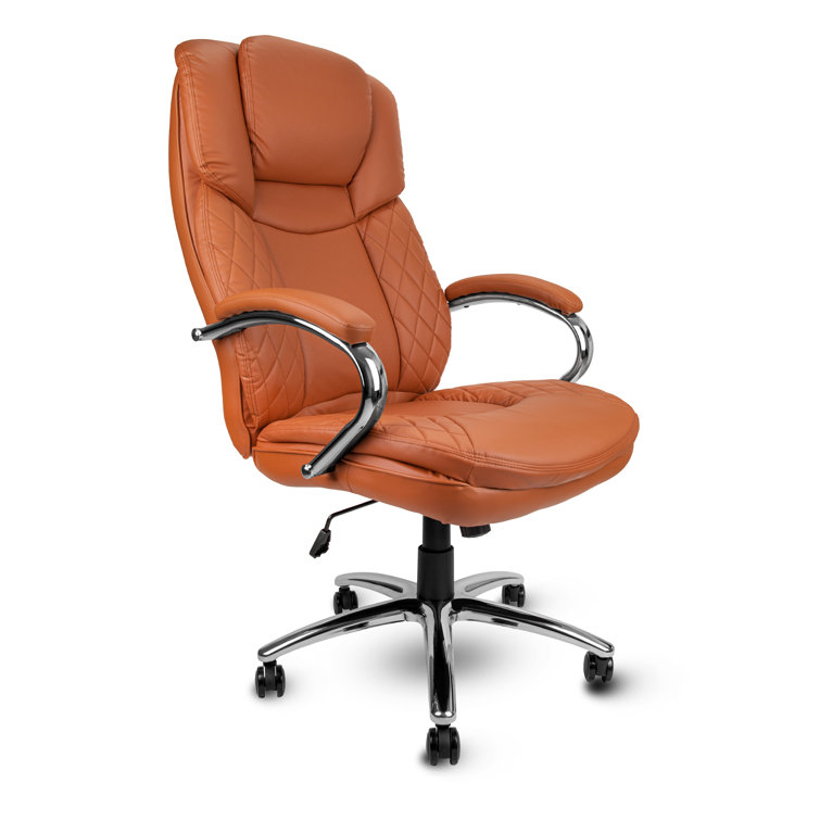 Big and Tall Executive Office Chair - 400lbs Capacity, PU Leather