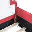 Lit plateforme simple pour voiture de course rouge avec roues fiables - construction rouge, assurant une nuit confortable et reposante-1794804320