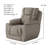 Challenger Big Man's Leather zero clearance recliner  Recliner-98468257