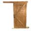 Porte de grange en bois d'aulne avec ensemble de quincaillerie coulissante en bois-102356057