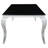Belt Black And Mirrored Dining Table