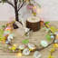 Décoration de guirlande de Pâques de 6 pi avec œufs de Pâques, guirlande florale suspendue artificielle pré-éclairée pour la cheminée