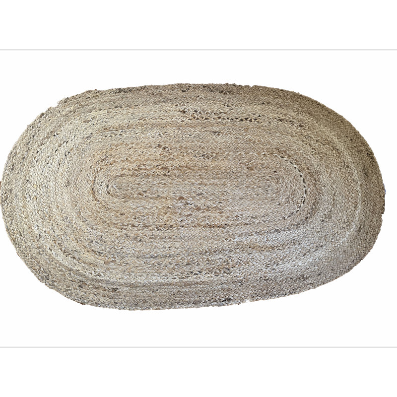 Tapis ovale en jute