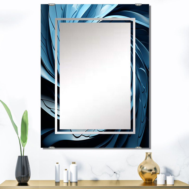 Décoration murale Gerldean - Miroir à spirales abstraites MIR137979, 40 po x 30 po