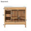 Meuble-lavabo en bois 36 po avec structure en bois massif, 2 portes à fermeture douce, 3 tiroirs à fermeture douce, tablette réglable-285645406