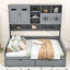2 Drawers Wood Daybed with Shelves-464308822-464308823