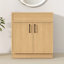 Base de meuble-lavabo sur pied simple 30 po avec meuble-lavabo sans comptoir-128899533-128899532