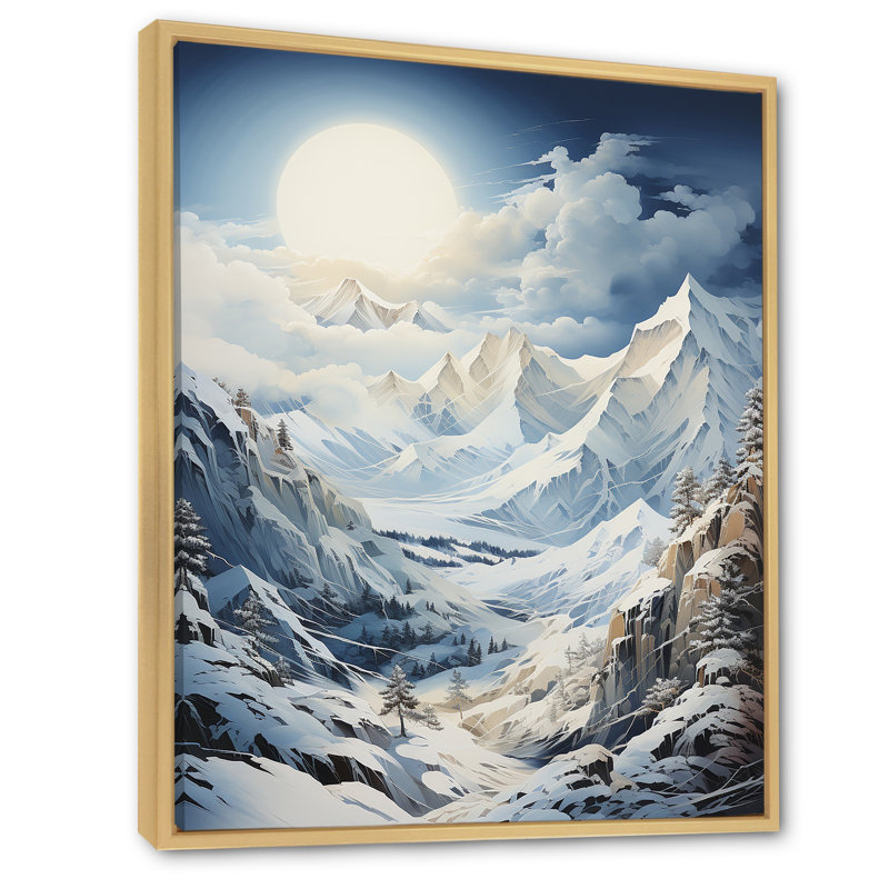 Majestic Mountain Peaks I, Cadre naturel flottant, 40" H x 30" W