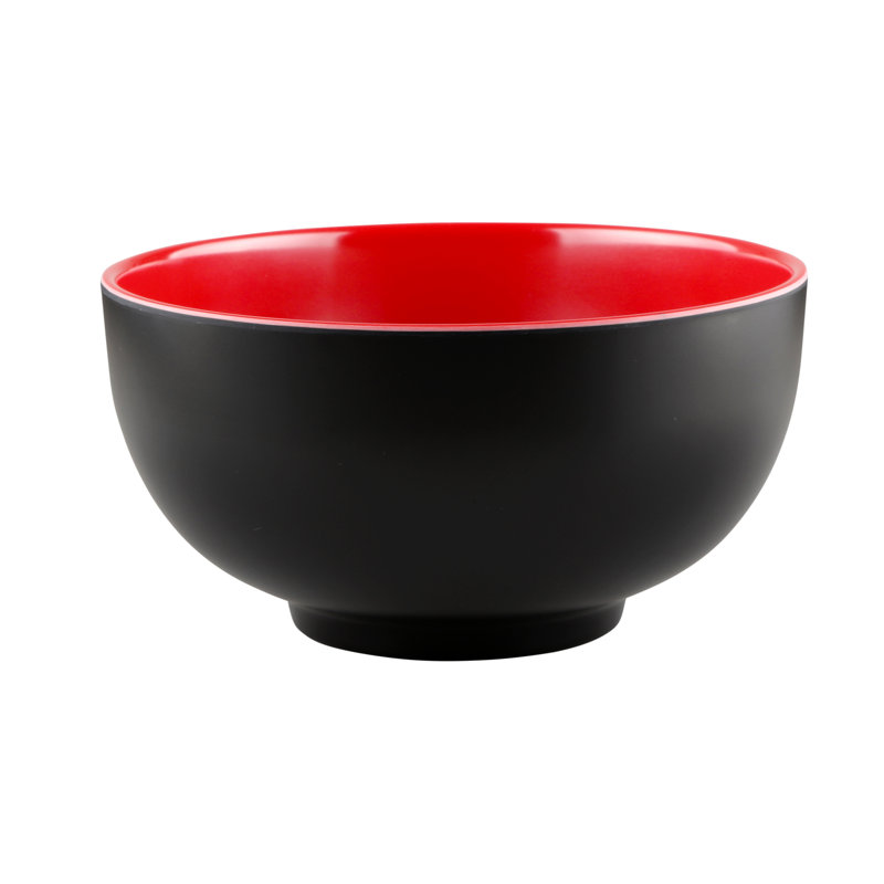 Bol à céréales 48 oz Karma, Noir / Rouge