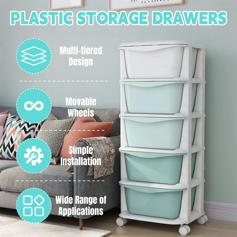 5 Drawer Storage Drawer