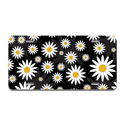Cadre en aluminium marguerites