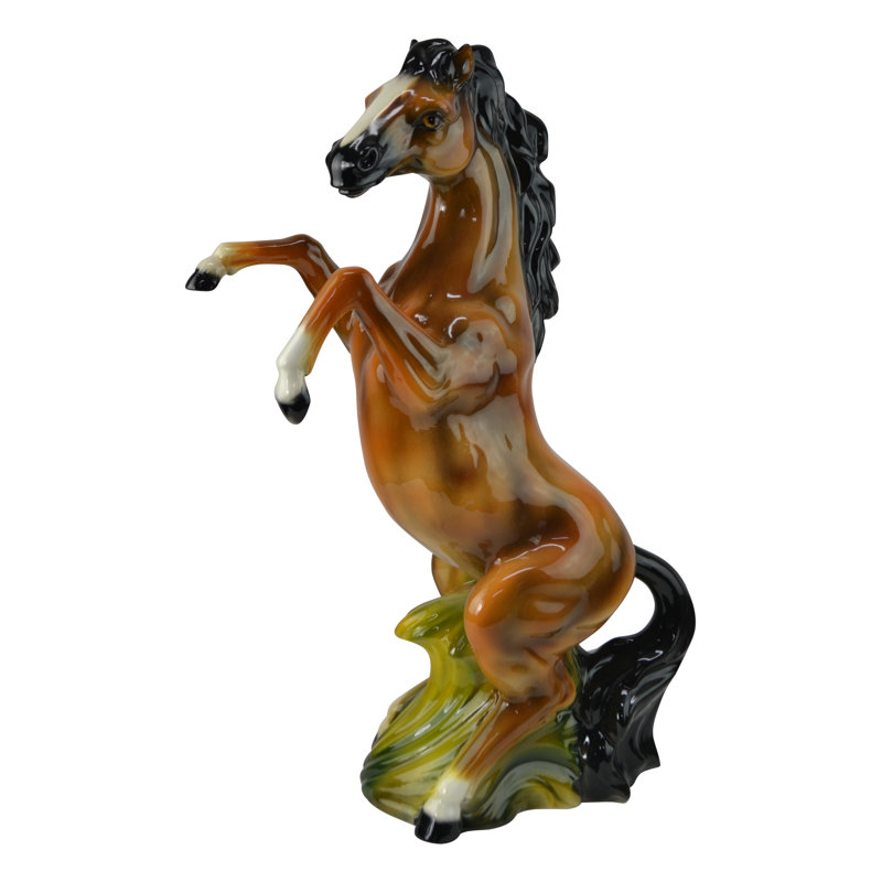 Statue cheval en céramique