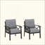 Ensemble de 2 fauteuils en mÃ©tal rÃ©sistants aux intempÃ©ries avec coussins-2020694653-2020694650