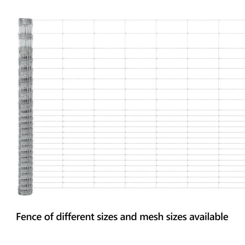 Field Fence Galvanised Steel, 160cm H x 2500cm W