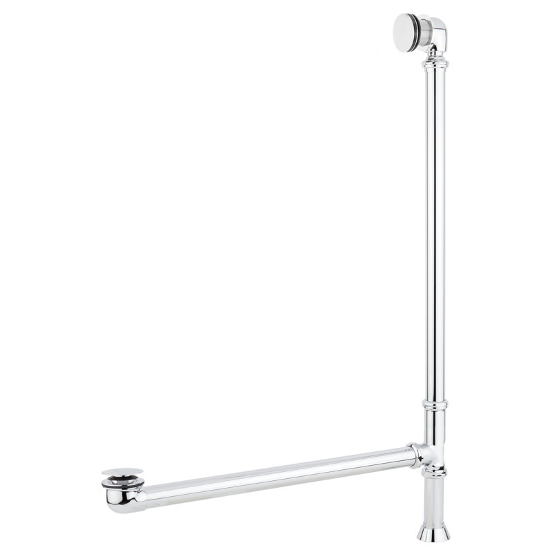Raksha 60" Double-Wall Copper Soaking Tub with Included Overflow Drain and Foam Insulation, Chrome