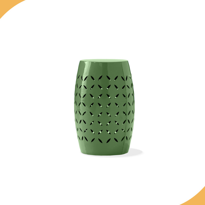 Table de bout en fer 12 po, Green