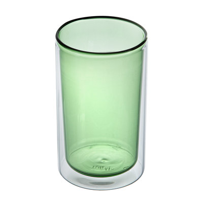  Borosilicate Glass Tumbler 12 Count 13.6 oz Double Wall Cocktail Glass Insulated Dishwasher-Safe Sophisticated Drinkware