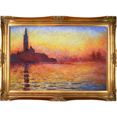 « san giorgio maggiore » par twilight» par claude monet, reproduction d’image sur toile