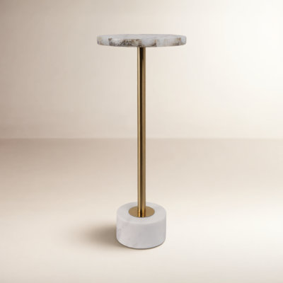 Robertia 10" Genuine Marble End Table