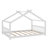 Aby House Platform Bed with Headboard and Footboard,Roof Design-593062542-537757911