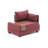 Modern 1-Seat Sofa, Claret Red, 39.4 x 31.5 x 29.5 inches | Solid Wood Frame & Melamine Coated Particle Board | 100% Polyester & Cotton Fabric, Easy Clean | Perfect for Hotel & Southwestern Décor-1610121384