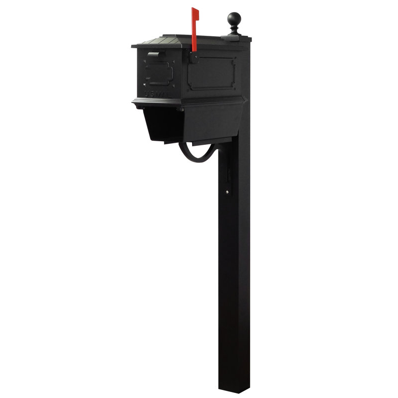 Kingston Aluminum Post Mounted Mailbox