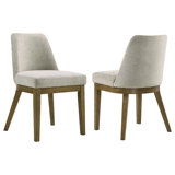 Castlewood Upholstered Dining Side Chair Light Tan (Set Of 2)