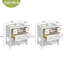 Ensemble de meuble-lavabo avec lavabo en céramique (séparé), ensemble de meuble-lavabo simple avec tiroirs-1019018474