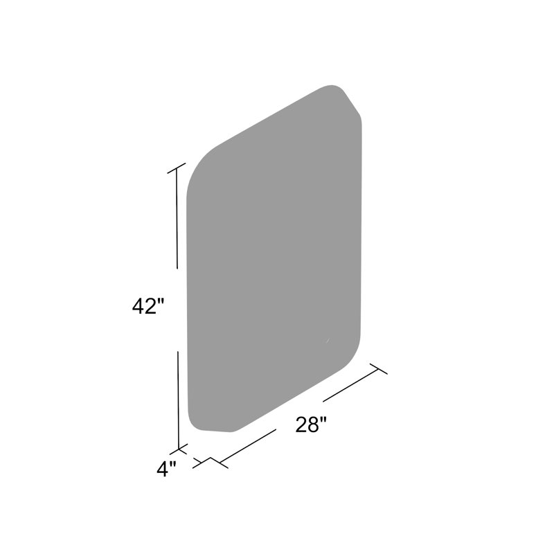 Payton Iron Rectangle Wall Mirror