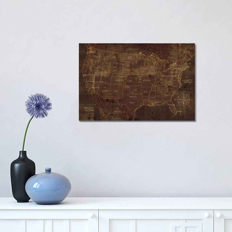 United States by Luke Wilson - Wrapped Canvas Print, 152.5 cm H x 101.5 cm W