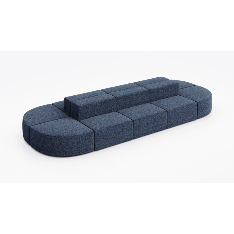 Siège modulaire pour 10 personnes - Tissu, Geai bleu