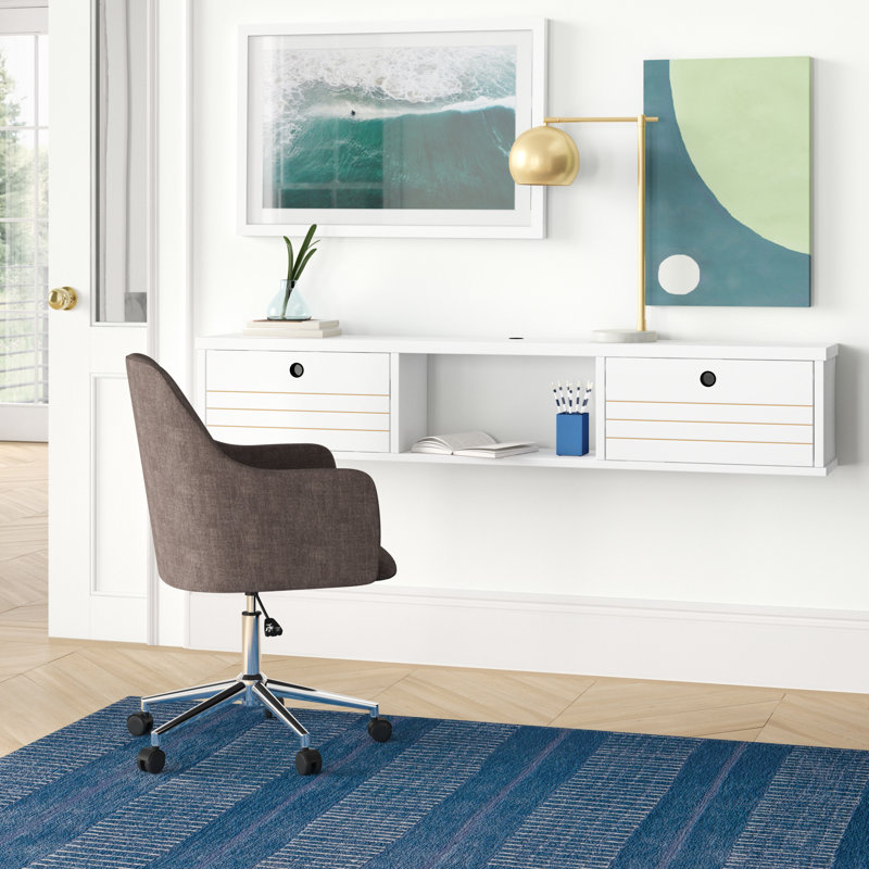 Oglethorpe Floating Desk, White