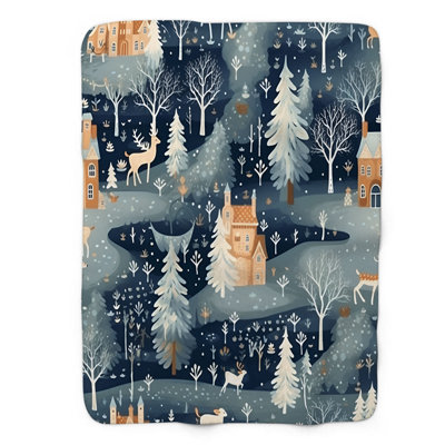 Old Noel - Couverture sherpa de qualité supérieure 1 pièce