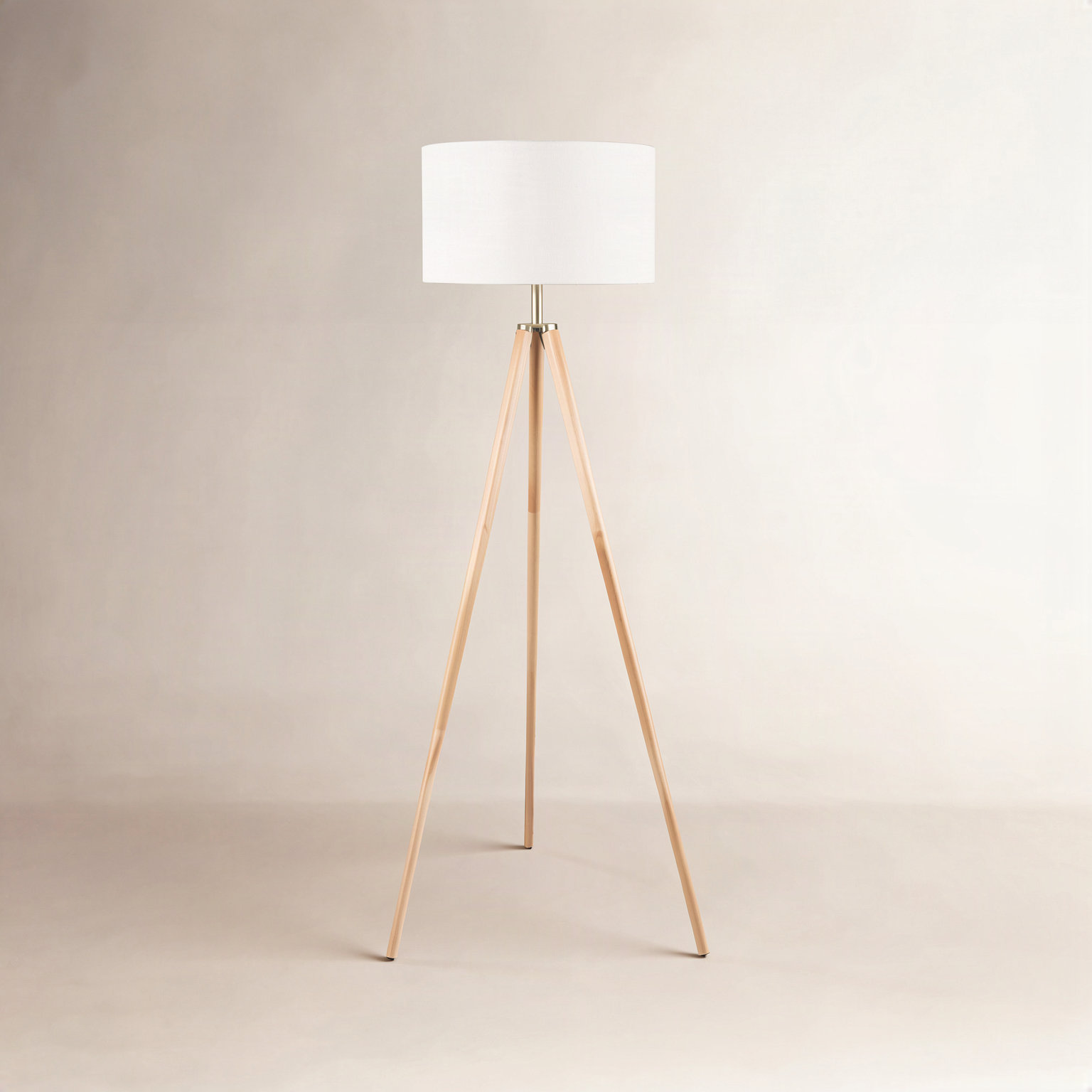 60.5'' Wood Floor Lamp