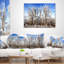 Coussin décoratif «Beautiful Winter Evening View» - paysage imprimé-1471552583-1394891344